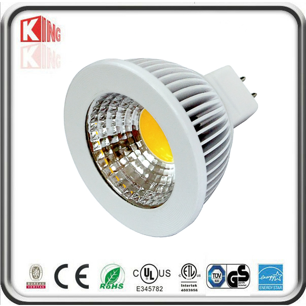 5w MR16 COB led spotlight 1.CE ,RoHs,cUL approvel 2.3 years warranty. 3.Epistar chips 4.360-450LM,hi...